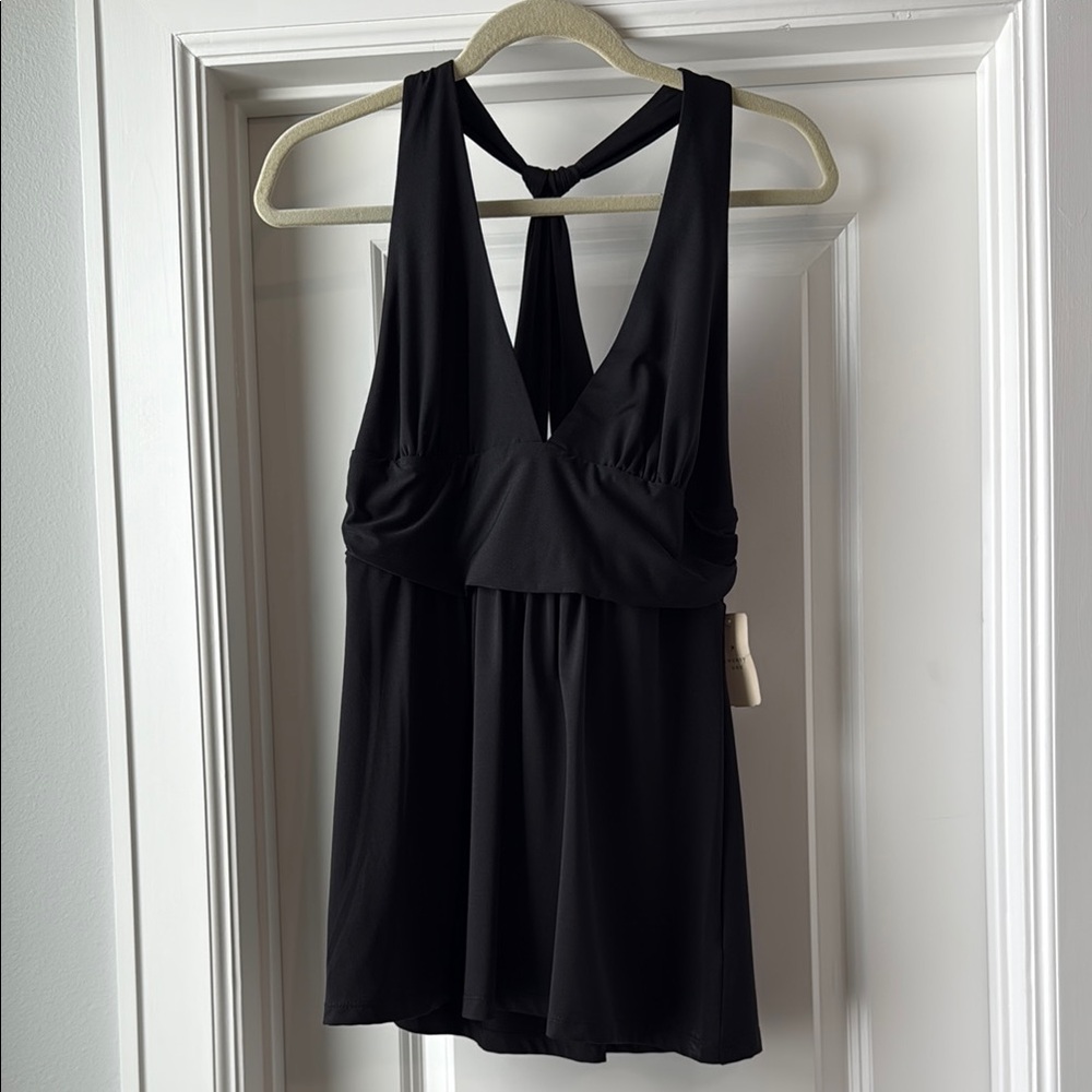 Black Sleeveless Going Out Top